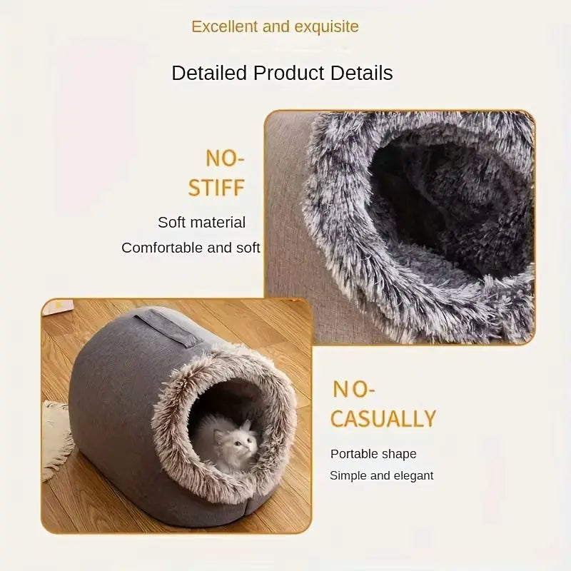 Cozy Portable Pet House β Ultimate Comfort for Cats π± and Dogs πΆ - AeseluCozy Portable Pet House β Ultimate Comfort for Cats and Dogs