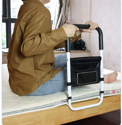 Height-Adjustable Bedside Safety Rail 🛏️ – Secure Support for Seniors & Pregnant Women 🤰