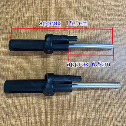 Top view of Aeselu gym drop set pins, showcasing compact and robust build.